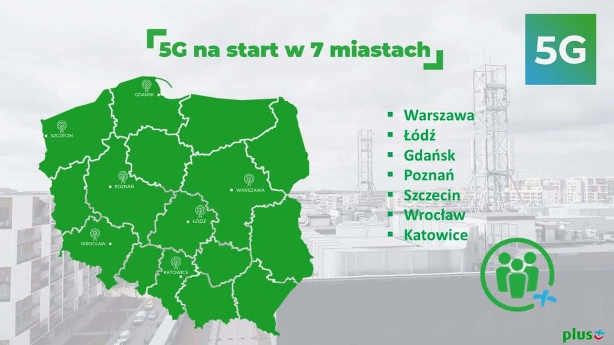Od poniedziałku Plus uruchamia w Polsce sieć 5G