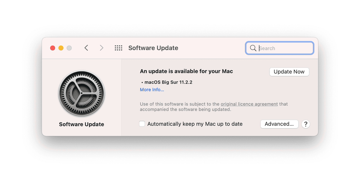 Aktualizacja macOS Big Sur 11.2.2