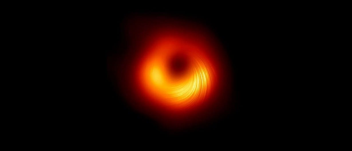 pole magnetyczne czarnej dziury m87