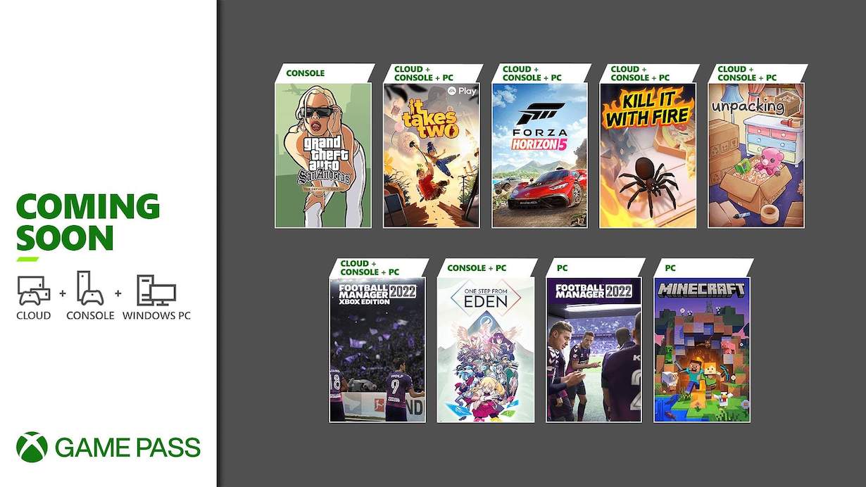 Xbox Game Pass na listopad 