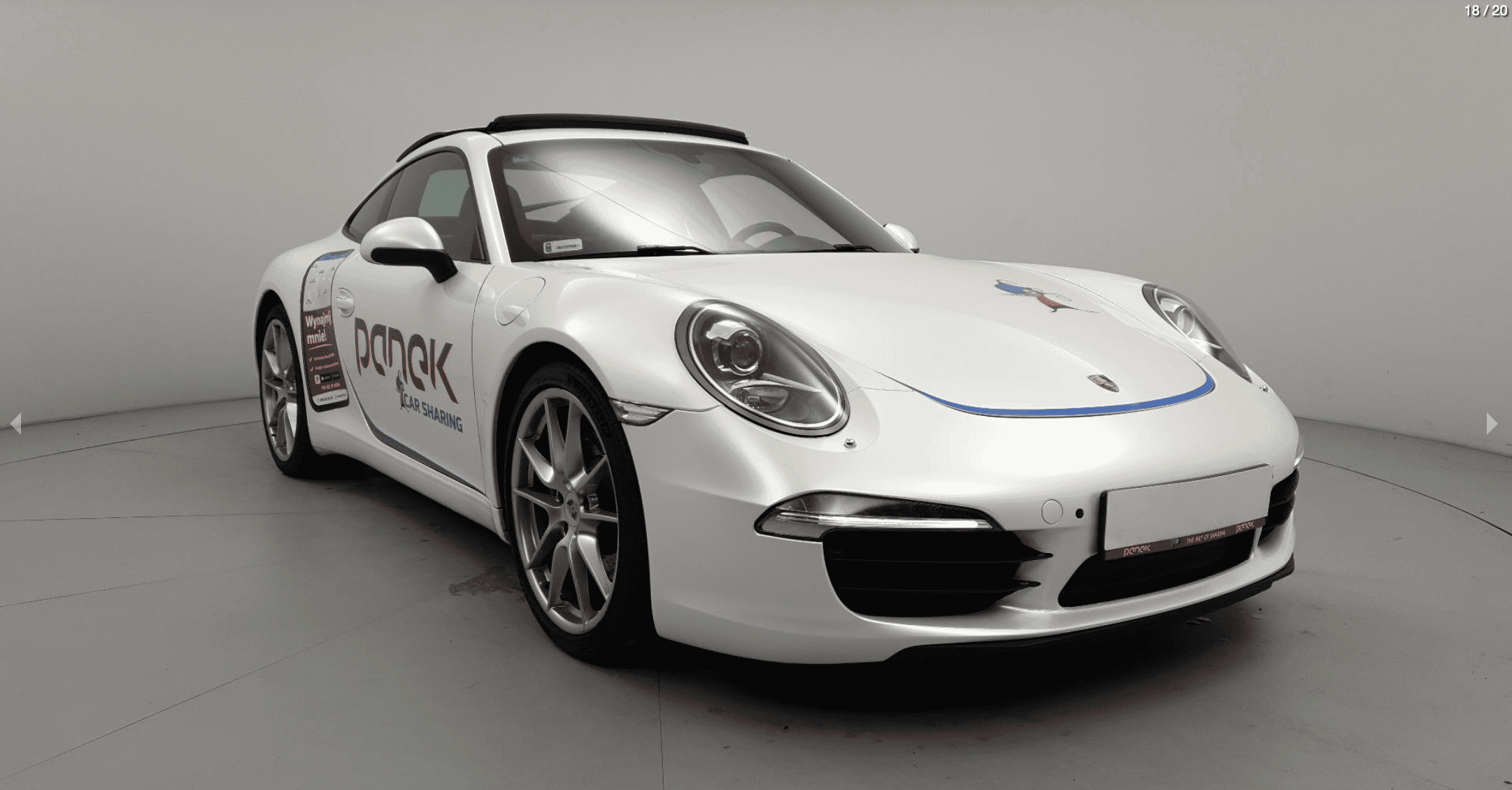 Porsche 911 w ofercie Panek CarSharing