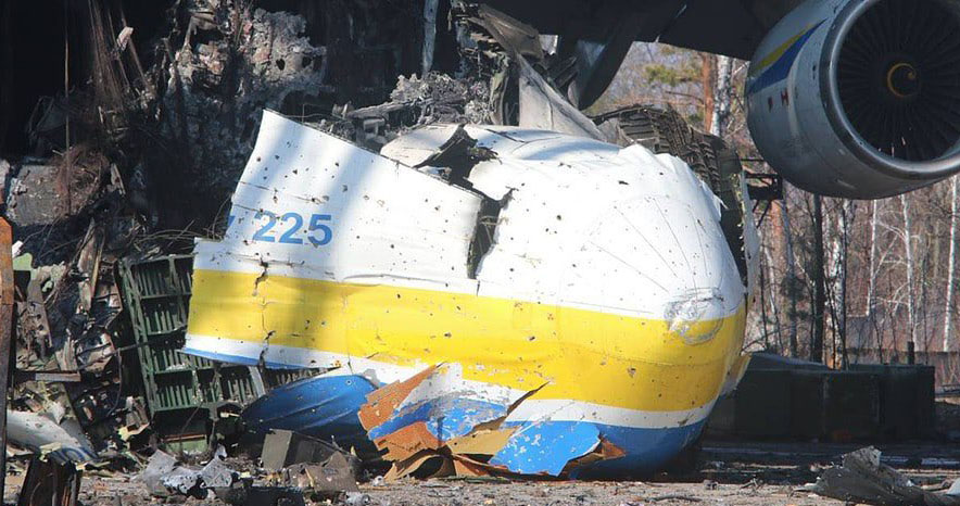 Nowe zdjęcie An-225 Mrija. Nie wygląda to dobrze