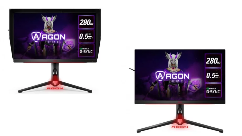 AOC prezentuje 2 monitory dla graczy z odświeżaniem 280 Hz