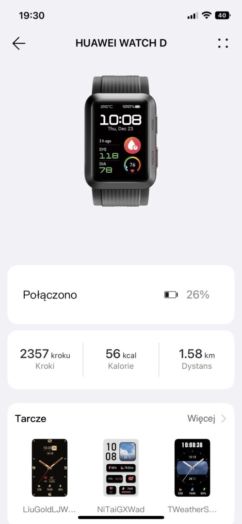Huawei Watch D - pozytywna rewolucja wśród smartwatchy