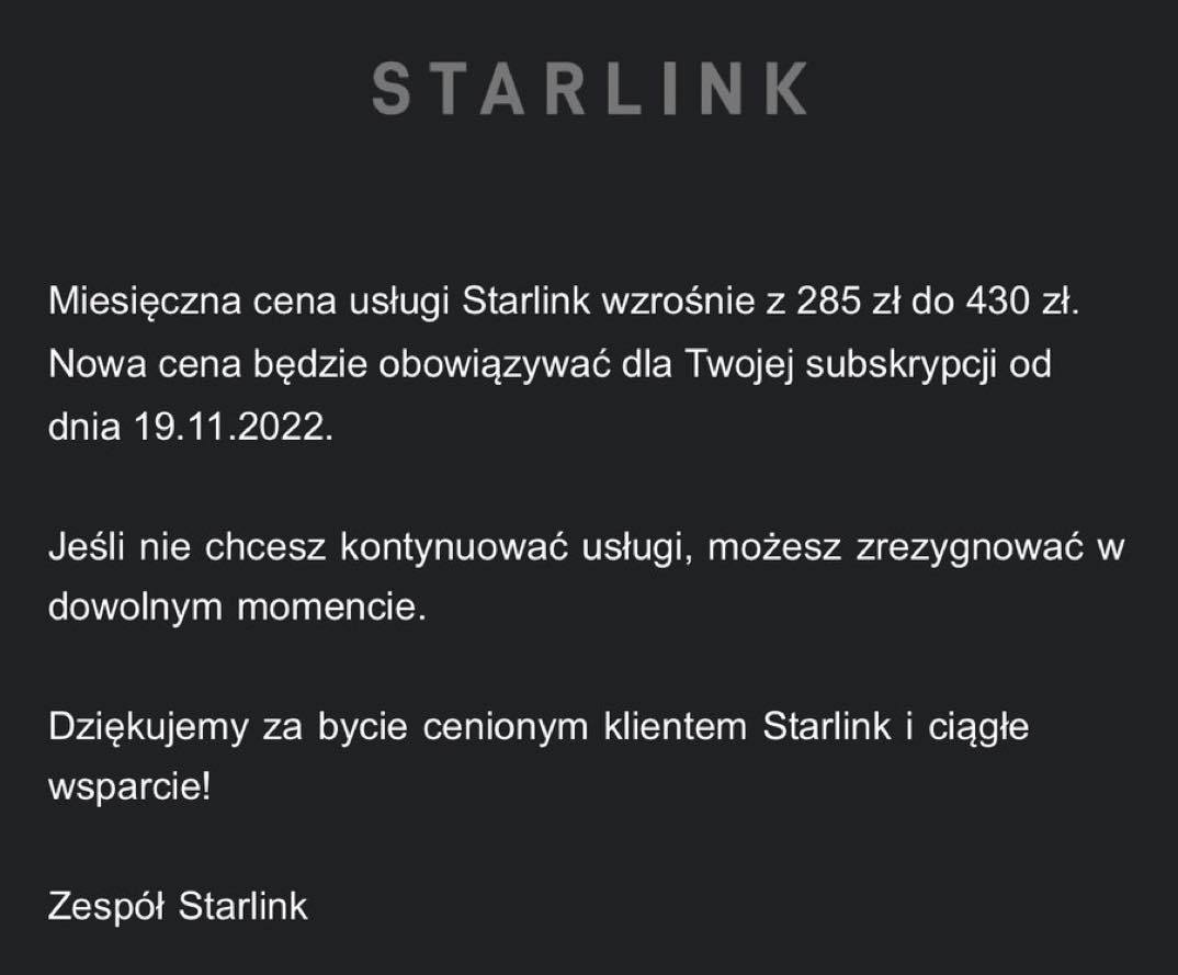 Internet Starlink mocno podrożał. Miesięczne kwoty powalają!_1