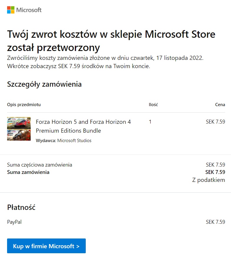Tania Forza Horizon? Microsoft anuluje zamówienia!