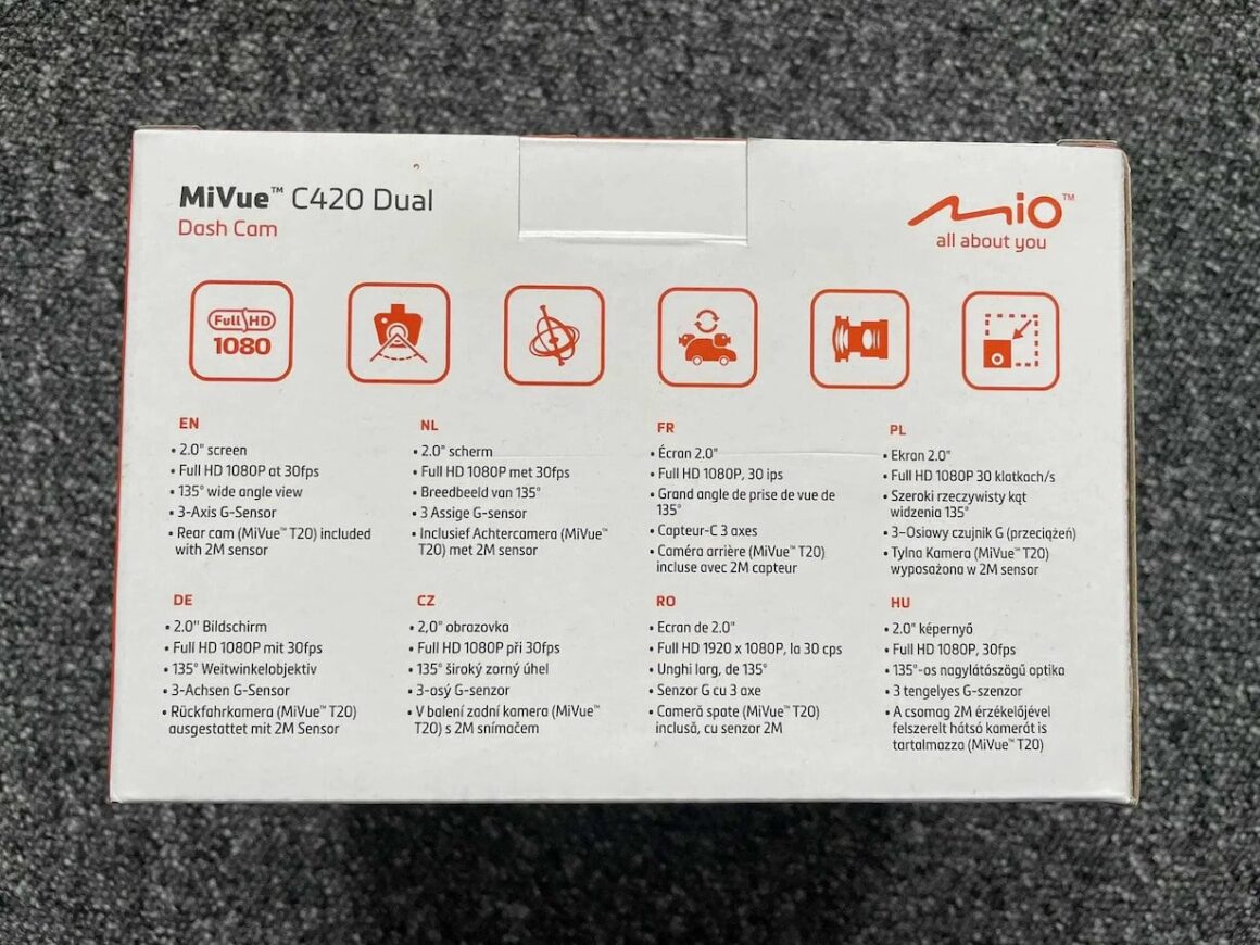 Test Mio MiVue C420 Dual - kamera samochodowa do 600 zł