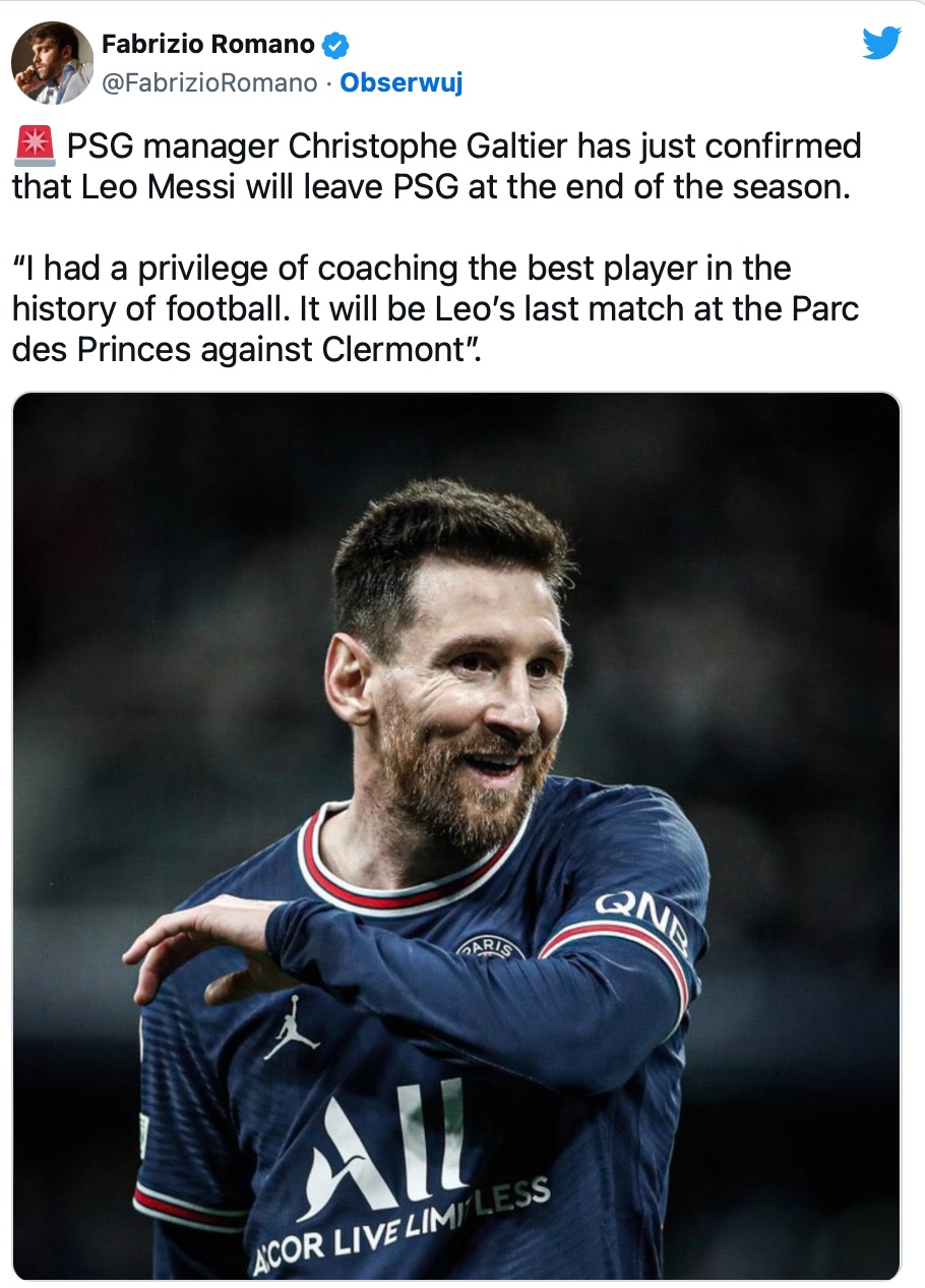 Leo Messi odchodzi z PSG! Trener potwierdza!_1