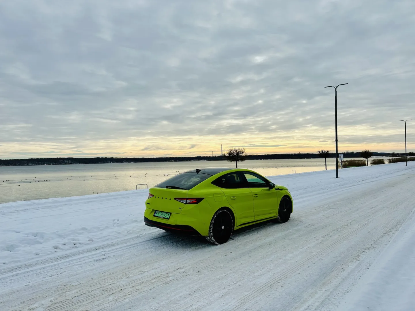 Test Skoda Enyaq Coupe RS w zimie.