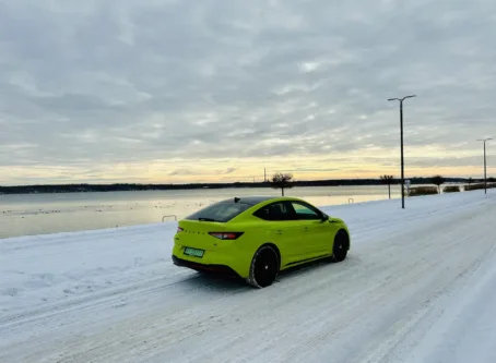 Test Skoda Enyaq Coupe RS w zimie.