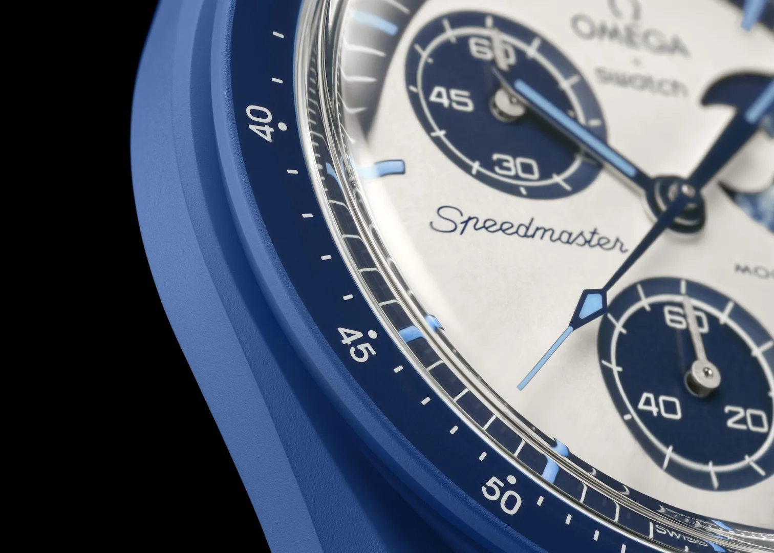 OMEGA X SWATCH Bioceramic MoonSwatch MISSION TO THE SUPER BLUE MOONPHASE