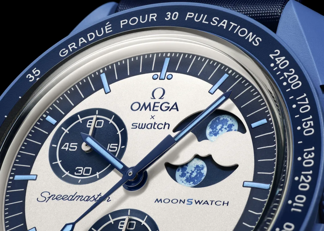 OMEGA X SWATCH Bioceramic MoonSwatch MISSION TO THE SUPER BLUE MOONPHASE