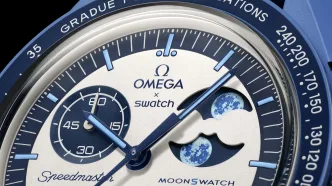 OMEGA X SWATCH Bioceramic MoonSwatch MISSION TO THE SUPER BLUE MOONPHASE