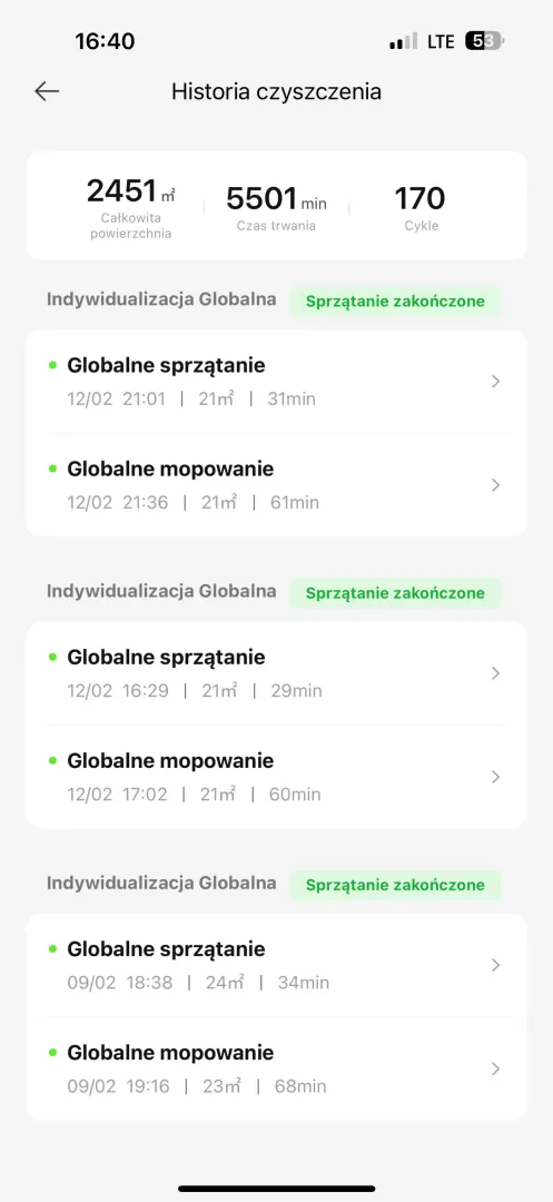 Aplikacja MOVAhome zainstalowana na systemie iOS.