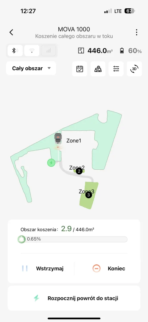 Przetestowałem robot koszący MOVA 1000. Warto go kupić? Aplikacja MOVAHome - podstrona robota koszącego.