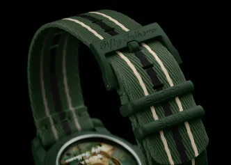 Green Abyss Blancpain x Swatch Bioceramic Scuba Fifty Fathoms.
