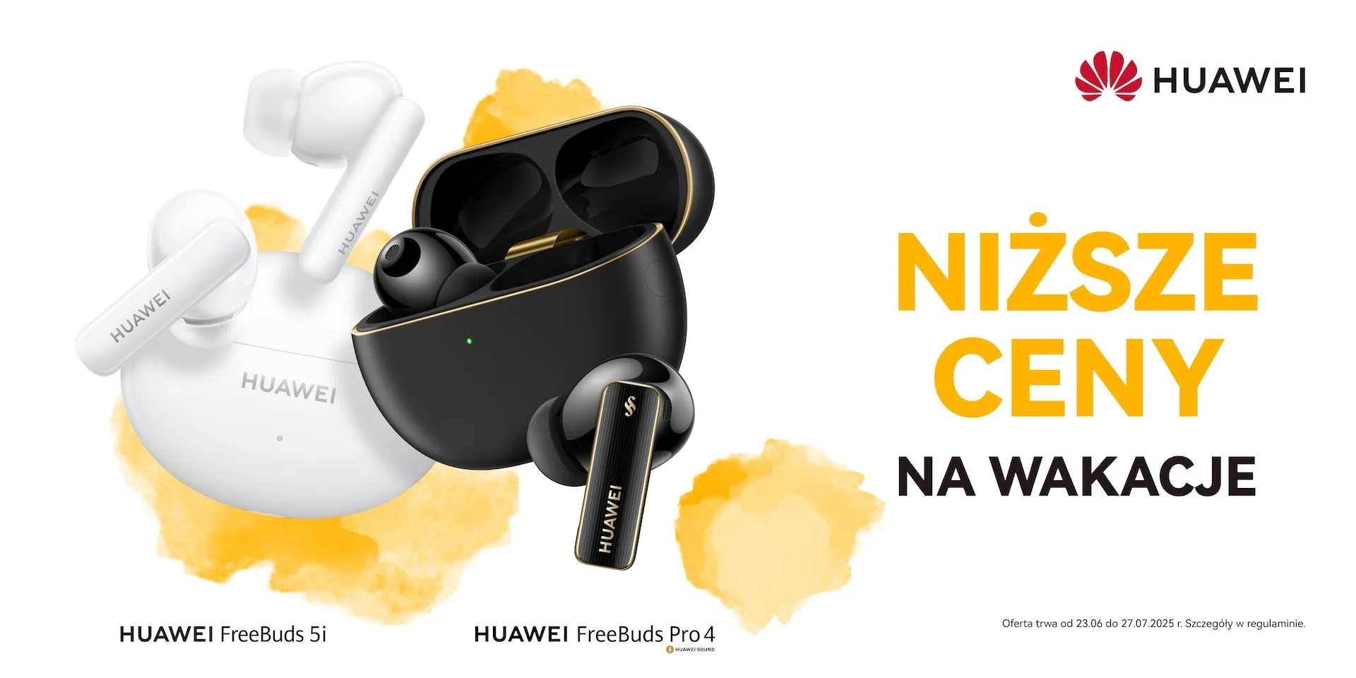 Letnie promocje Huawei! Tańsze słuchawki i MatePad 11.5 Letnie promocje Huawei