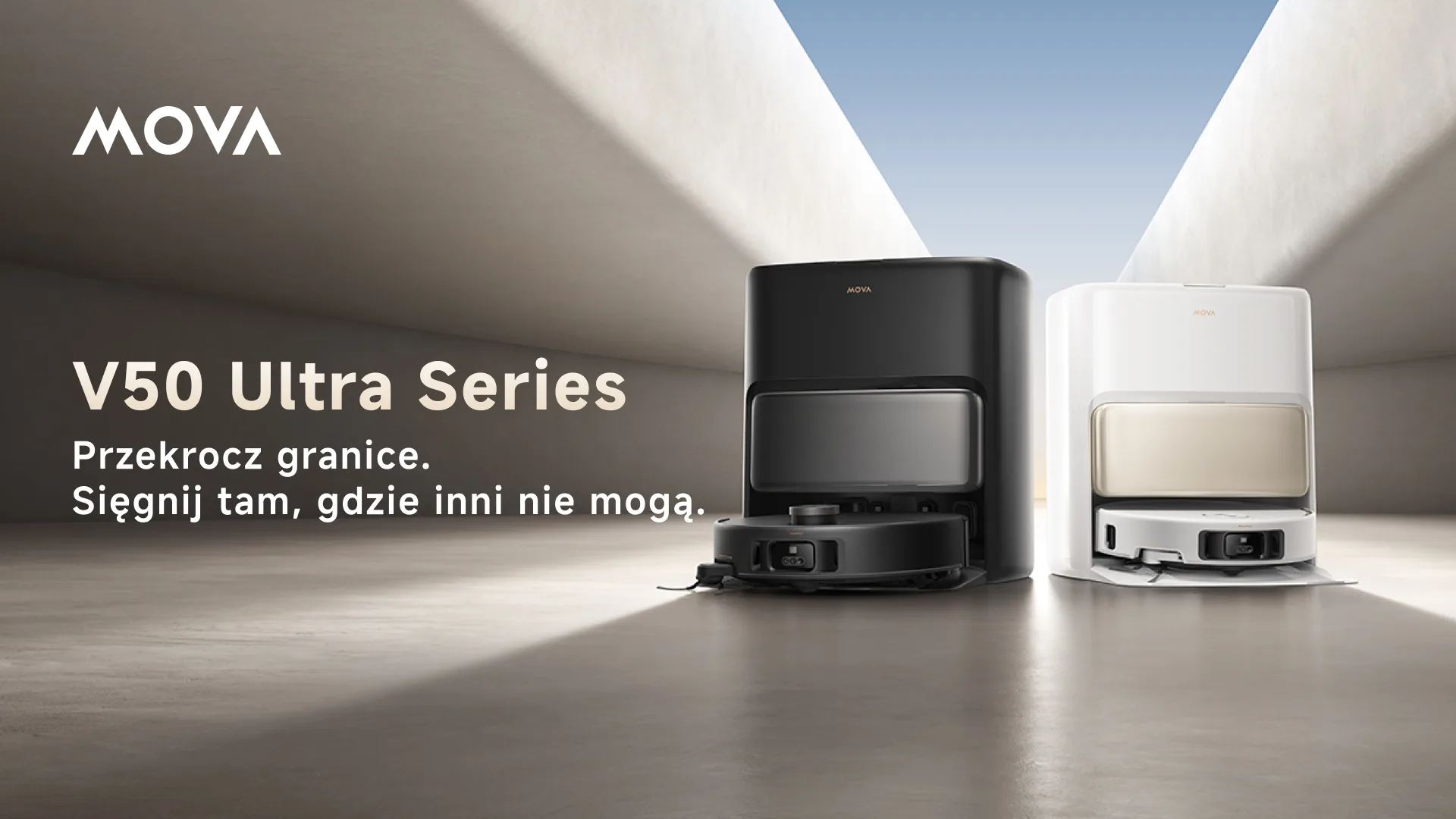Robot MOVA V50 Ultra już w Polsce! Schody mu nie straszne! Robot MOVA V50 Ultra. Odkurzacz z funkcją mopowania.