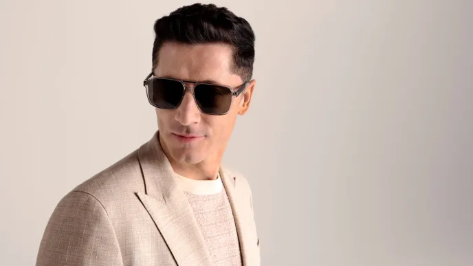 Robert Lewandowski i BOSS EYEWEAR wiosna/lato 2025