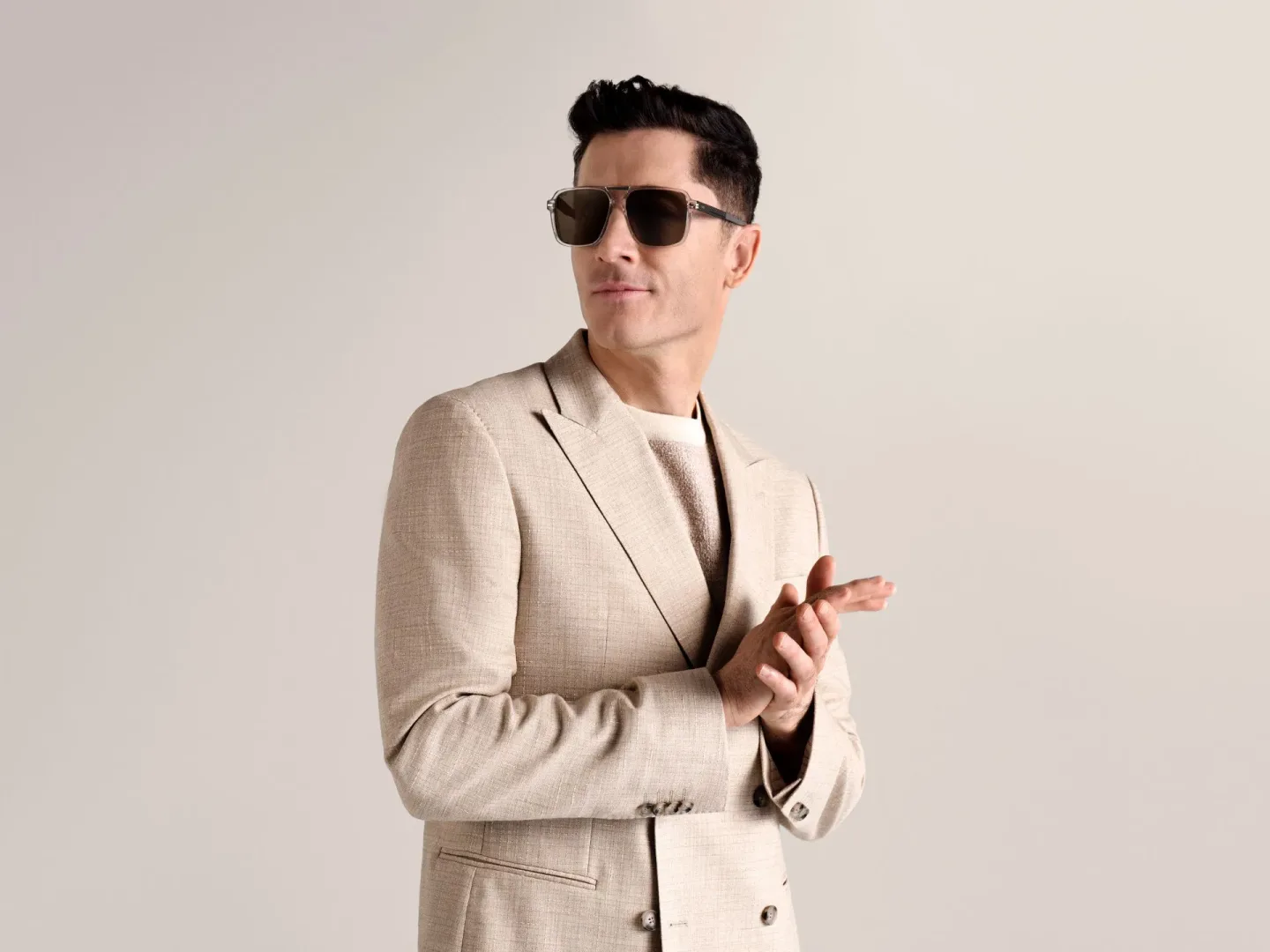 Robert Lewandowski i BOSS EYEWEAR wiosna/lato 2025! Robert Lewandowski i BOSS EYEWEAR wiosna/lato 2025