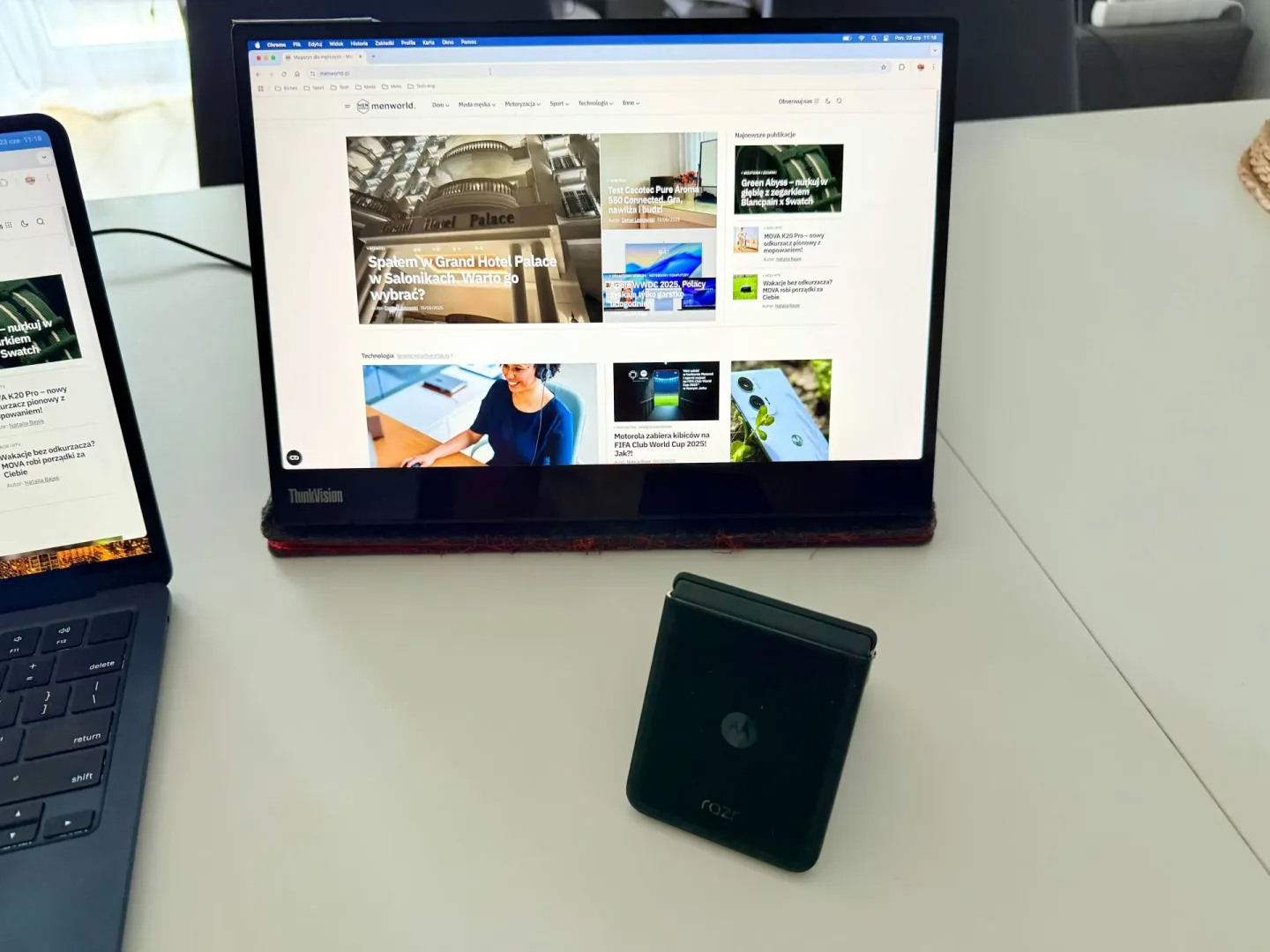 Test ThinkVision M14t Gen 2. To 14-calowy monitor przenośny Test ThinkVision M14t Gen 2. 14-calowy monitor przenośny.