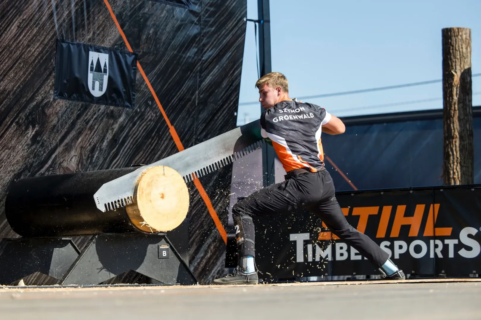 STIHL TIMBERSPORTS 2025. Ekstremalne rżnięcie 13 września STIHL TIMBERSPORTS 2025. Fot. Stihl Timbersports - Szymon Groenwald – Single Buck.