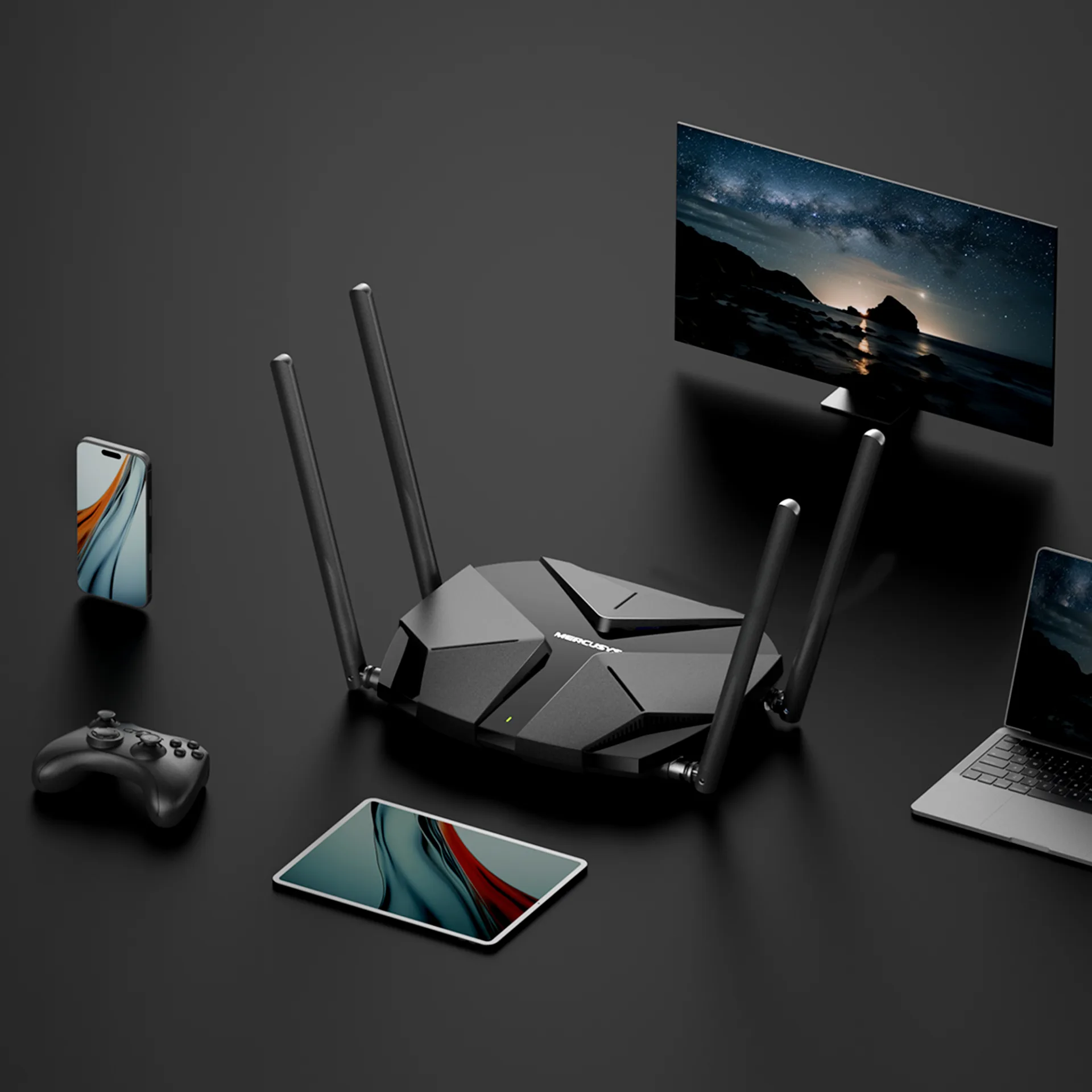 Nowe routery Mercusys Wi-Fi 6. Na zdjęciu MR85X.