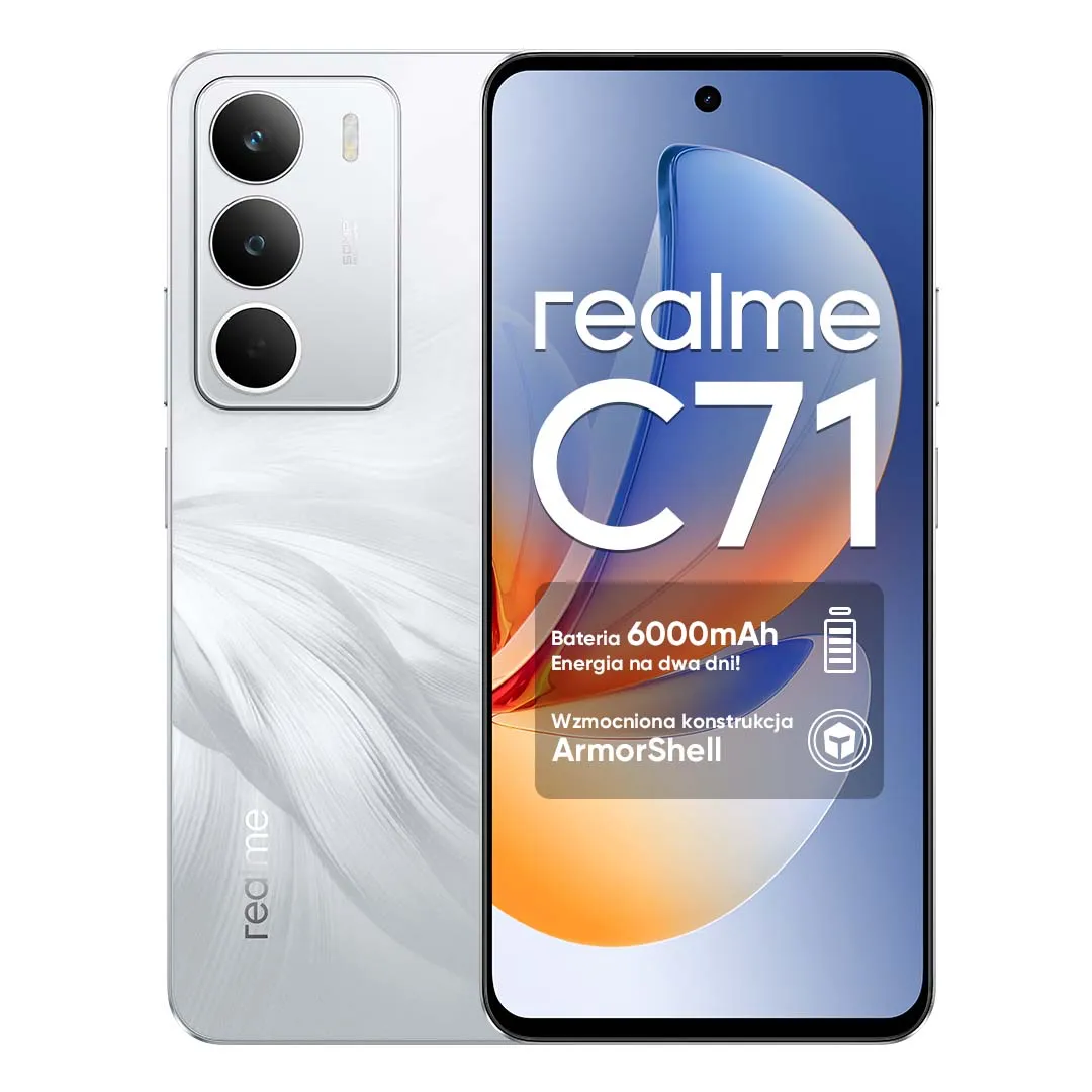 Realme C71 już dostępny. Cechy? Duża bateria i rozsądna cena Realme C71 - budżetowy smartfon z dobrymi podzespołami.