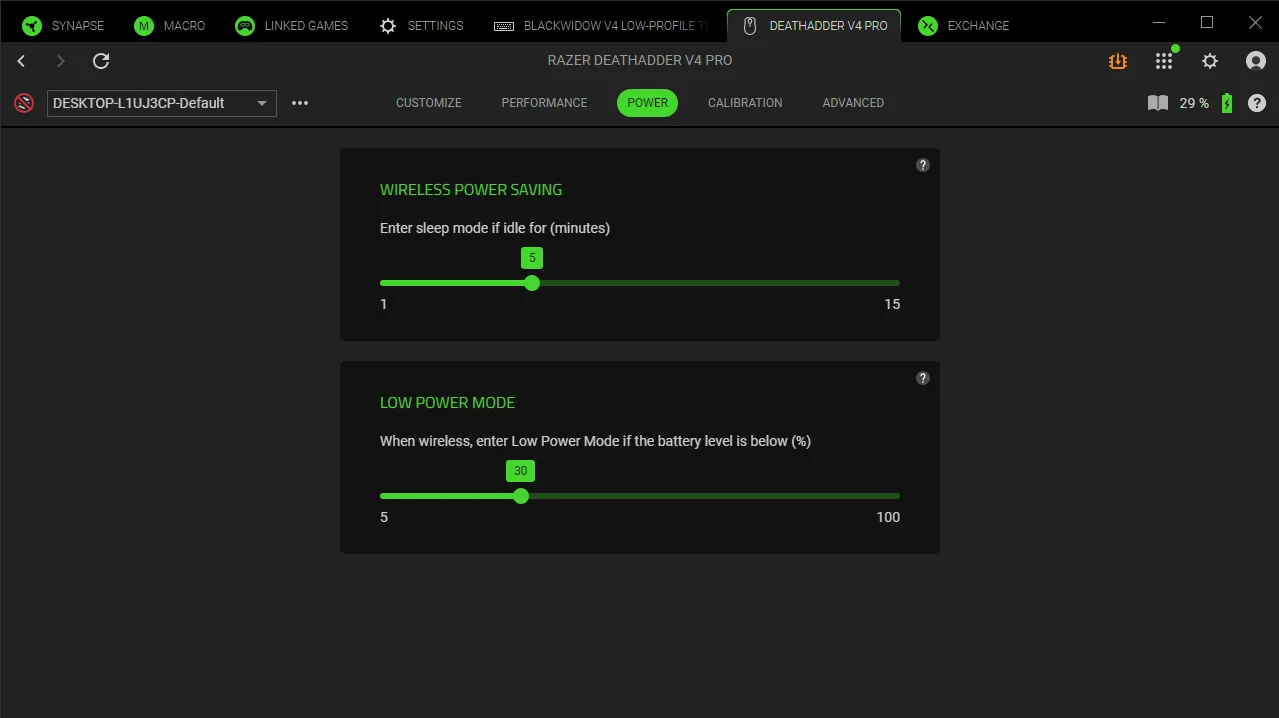 Aplikacja Razer.