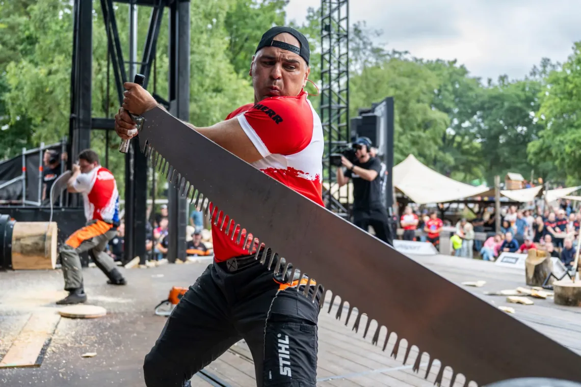 Michał Dubicki najlepszym drwalem Europy 2025. Relacja European Trophy STIHL TIMBERSPORTS.