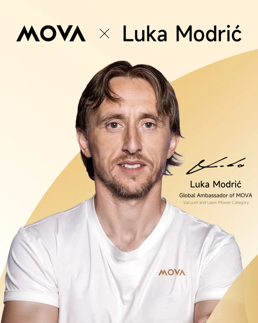 Luka Modrić nową twarzą inteligentnego życia z MOVA! Luka Modrić