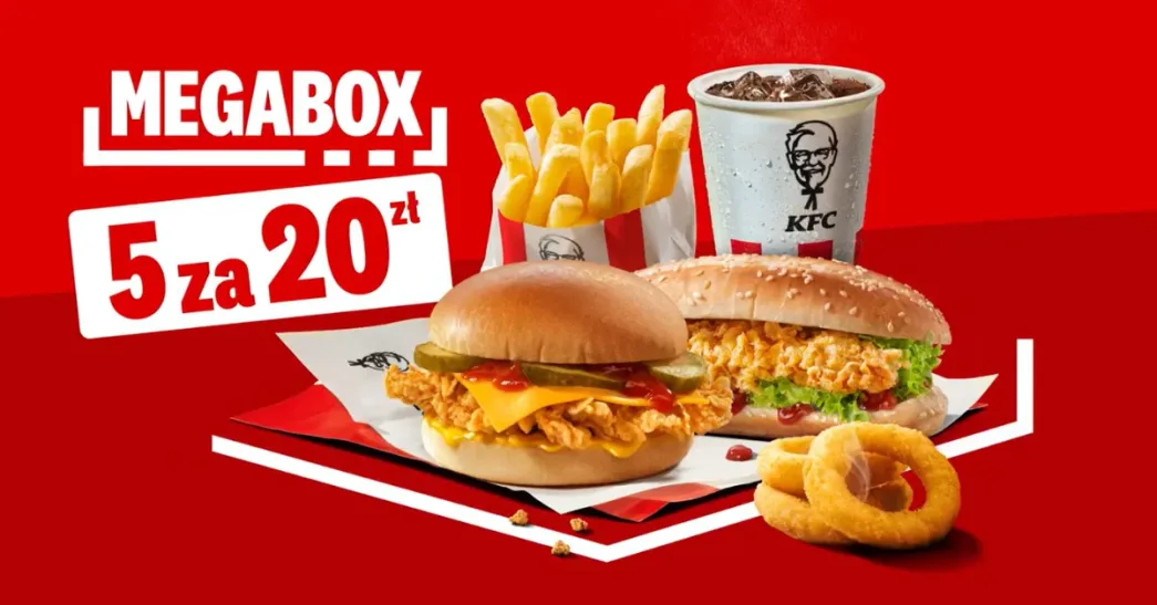 KFC MegaBox za 20 zł.