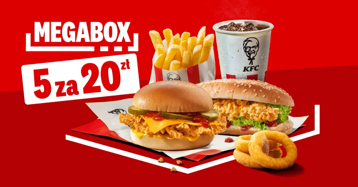 KFC MegaBox za 20 zł.