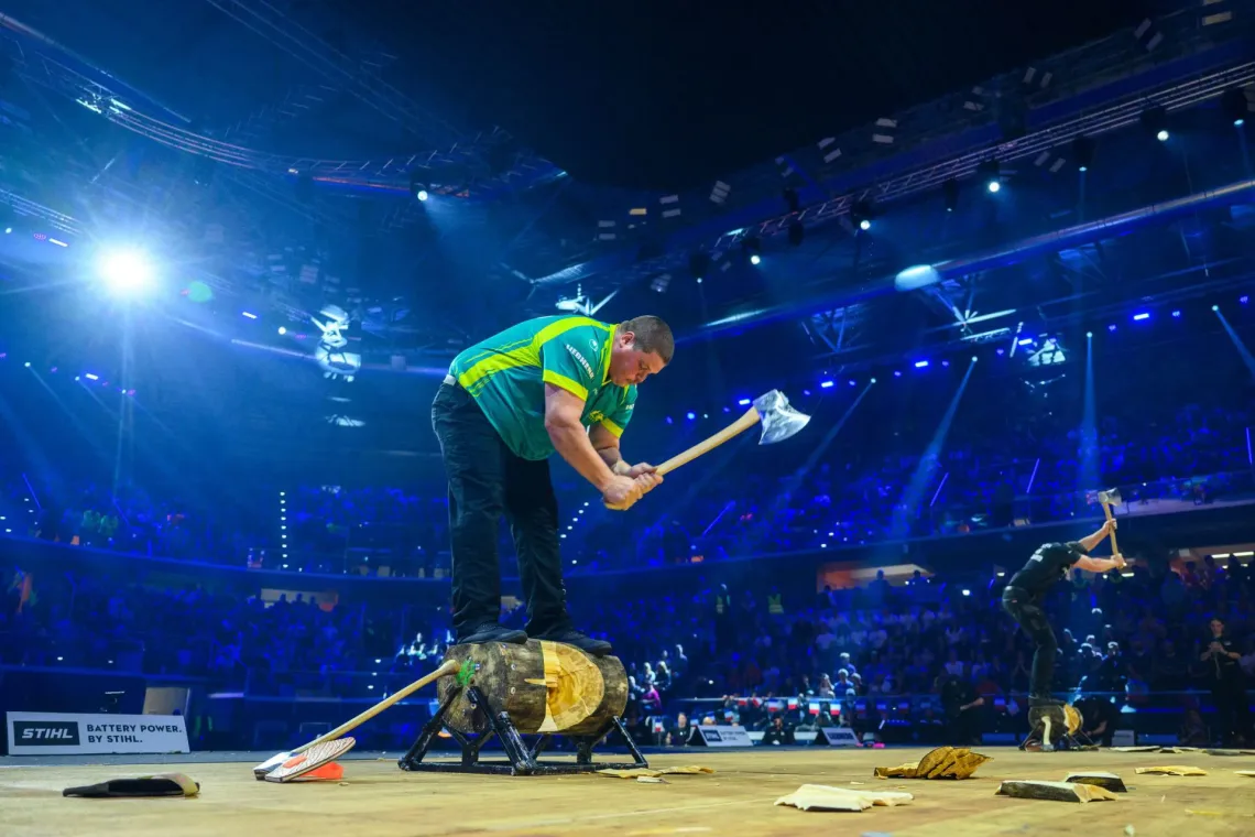 Brayden Meyer na XX Mistrzostwach Świata STIHL Timbersports w Mediolanie!