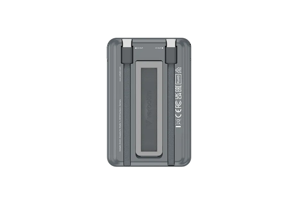 Verbatim prezentuje Charge ’n’ Go 2C. Ratunek dla baterii! Verbatim Charge n Go 2C powerbank 5000 mAh.