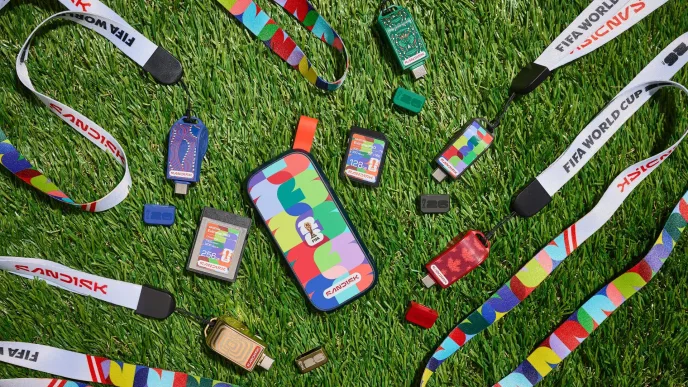 Sandisk ma karty i dyski na Mundial 2026. Oficjalna kolekcja Sandisk karty pamięci i dyski na Mundial 2026 - nowa kolekcja.