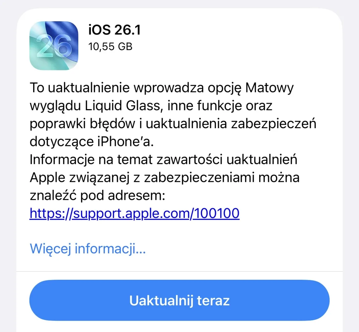 Jak wydłużyć działanie iPhone? Pomaga iOS 26.1