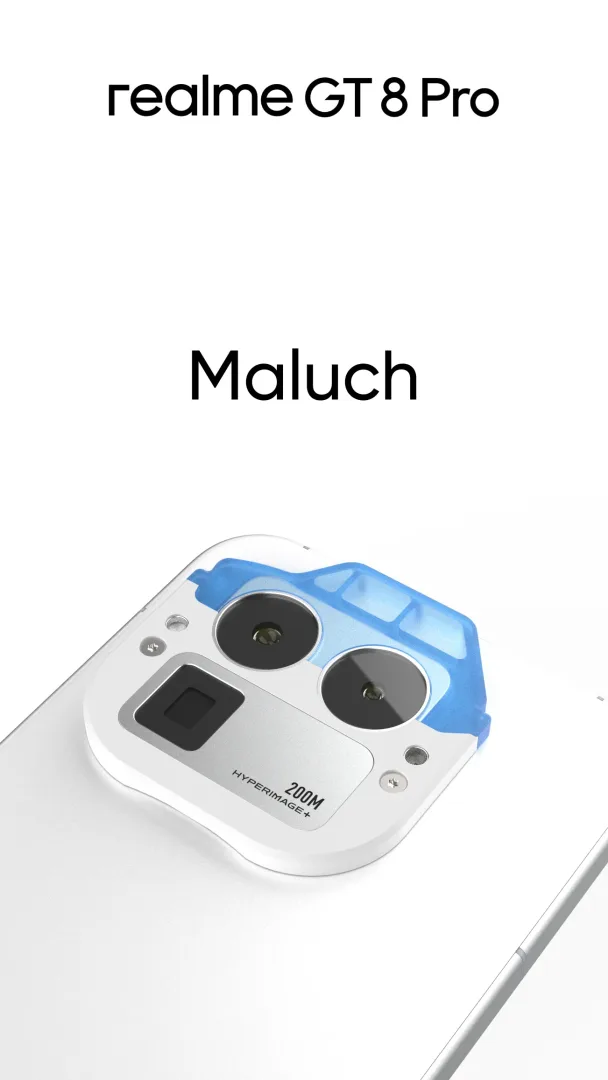 Nowe nakładki dla realme GT 8 Pro - wariant polski. Na zdjęciu: maluch.