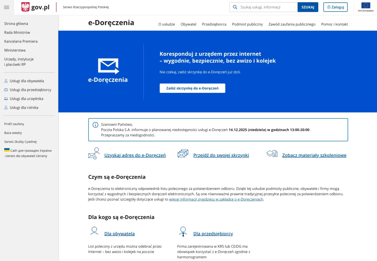 Awizo przechodzi do historii. W 2026 wchodzi e-Doręczenie! System e-Doreczenia zastąpi tradycyjne awizo.