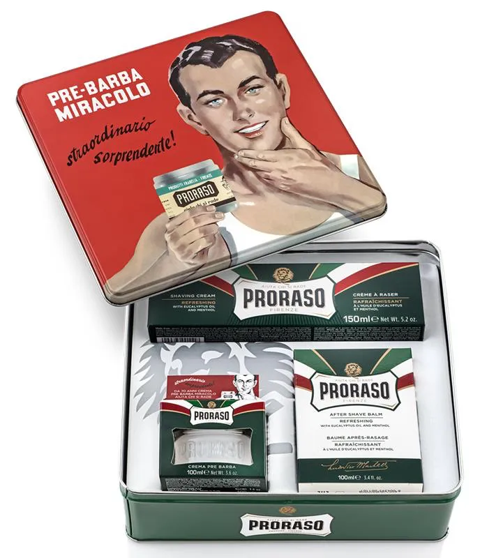 Prezenty na Dzień Dziadka: klasyczne zestawy PRORASO. Na zdjęciu PRORASO VINTAGE
