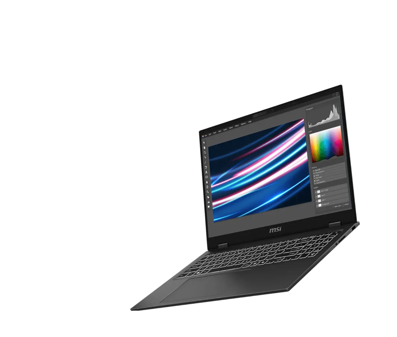 Laptop MSI Prestige AI+.