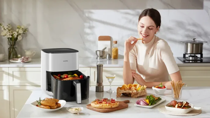 Frytkownica beztłuszczowa MOVA FD10s Pro.