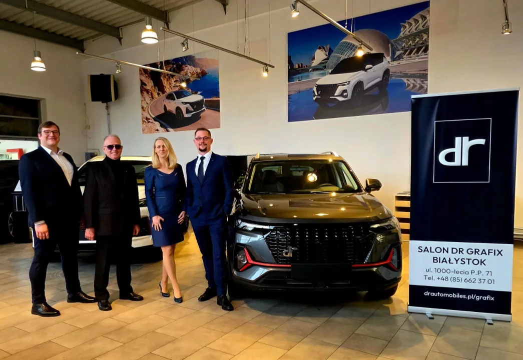 Zespół salonu Grafix oferującego auta DS Automobiles