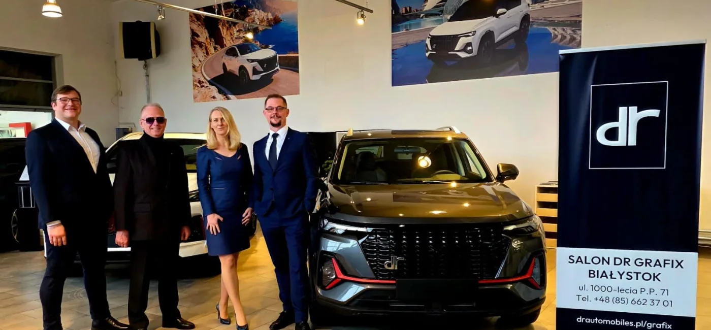 Zespół salonu Grafix oferującego auta DS Automobiles