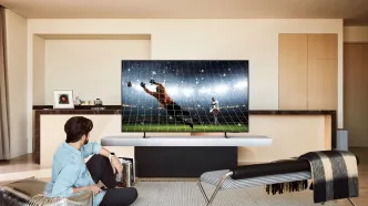 Nowy telewizor OLED marki Samsung.