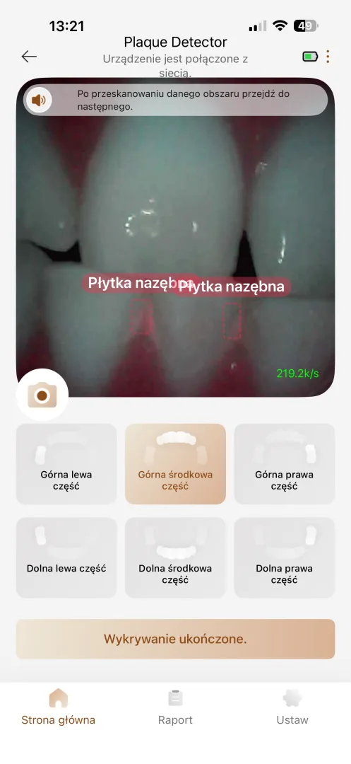 MOVA Fresh 20 Sensus ma kamerę. Pokaże czy źle myjesz zęby Aplikacja MOVA.