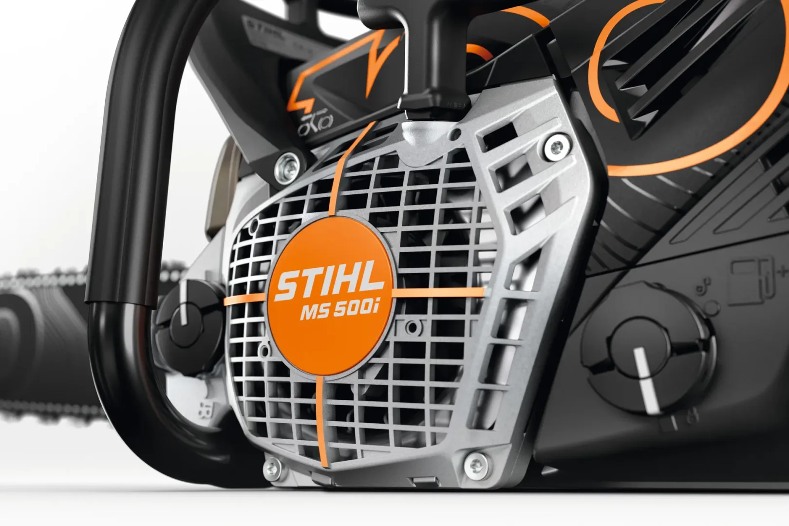 Pilarka STIHL MS 500i w wersji limitowanej na 100-lecie marki.