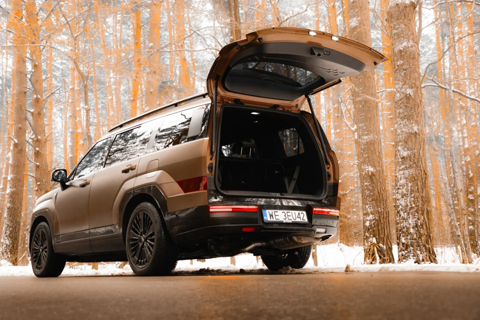 Sprawdziłem Hyundai Santa Fe PHEV 1.6. Wolę rozbitka z USA 2025 Hyundai Santa Fe 1.6 T-GDI PHEV AWD. Fot.: Ernest Dragan.