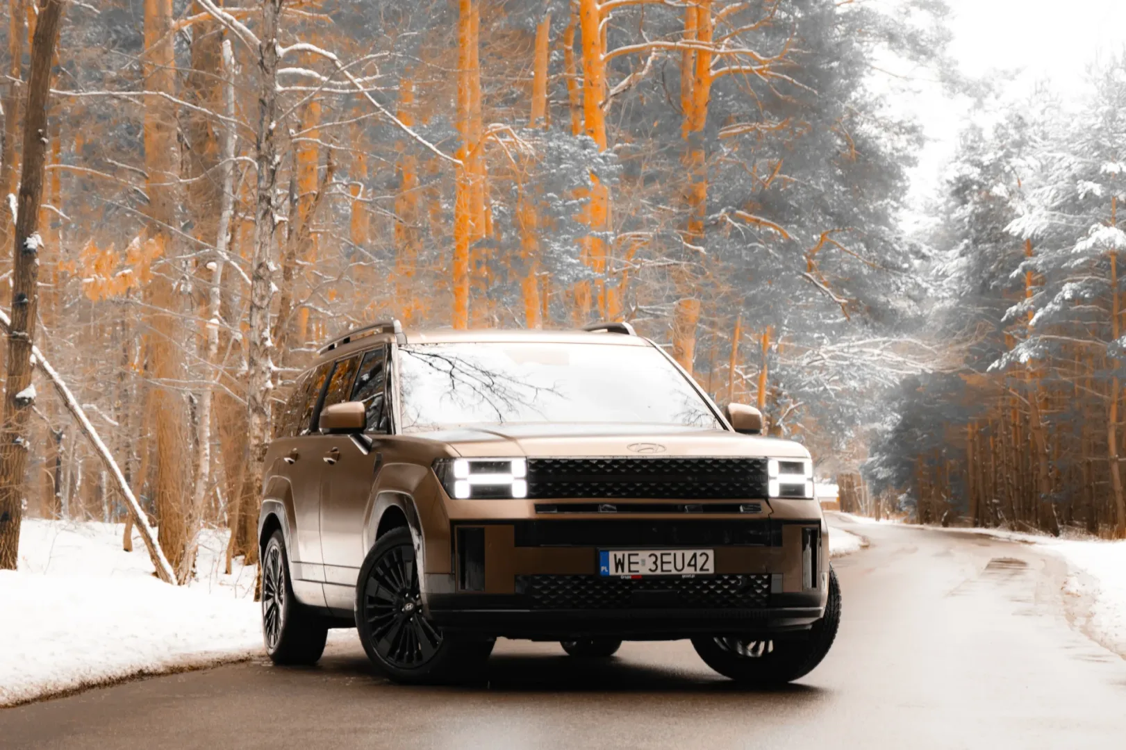Sprawdziłem Hyundai Santa Fe PHEV 1.6. Wolę rozbitka z USA 2025 Hyundai Santa Fe PHEV 1.6 T-GDI AWD. Fot.: Ernest Dragan.