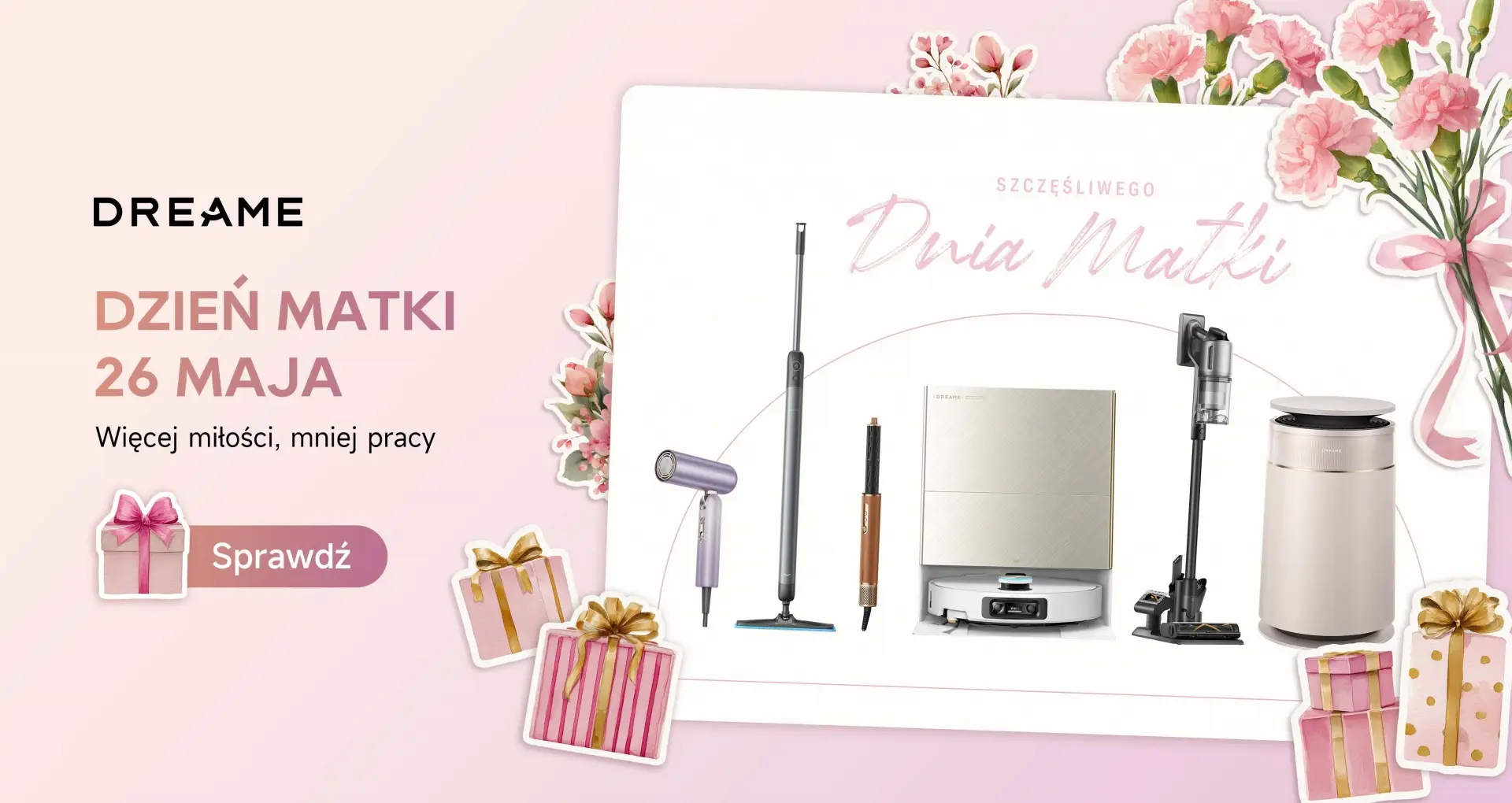 Promocje Dreame na Dzień Matki. Prezent, który oddaje czas promocje Dreame na Dzień Matki